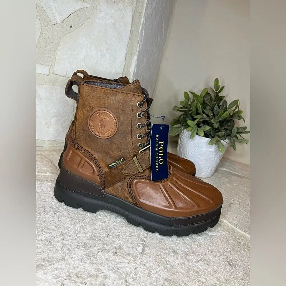 Polo Ralph Lauren Oslo High Waterproof Leather-Suede Boot 9.5